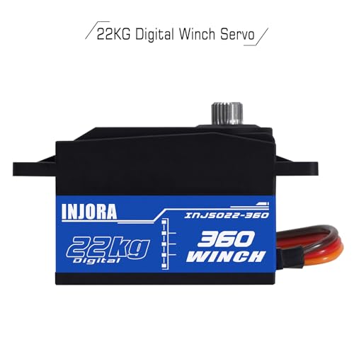 INJORA INJS022-360 22KG 360° Rotation Digital Servo for RC Crawler Car Boaters
| INJORA INJS022-360 22KG 360° Rotation
