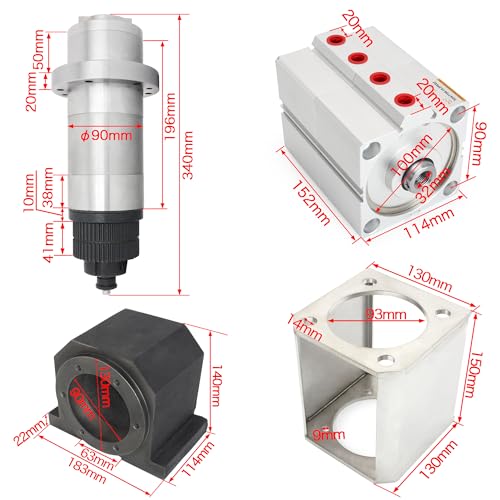 BT30 ATC Spindle Motor Kit for CNC Routing and Engraving with Large Torque and Automatic Tool Change
| RATTMMOTOR BT30