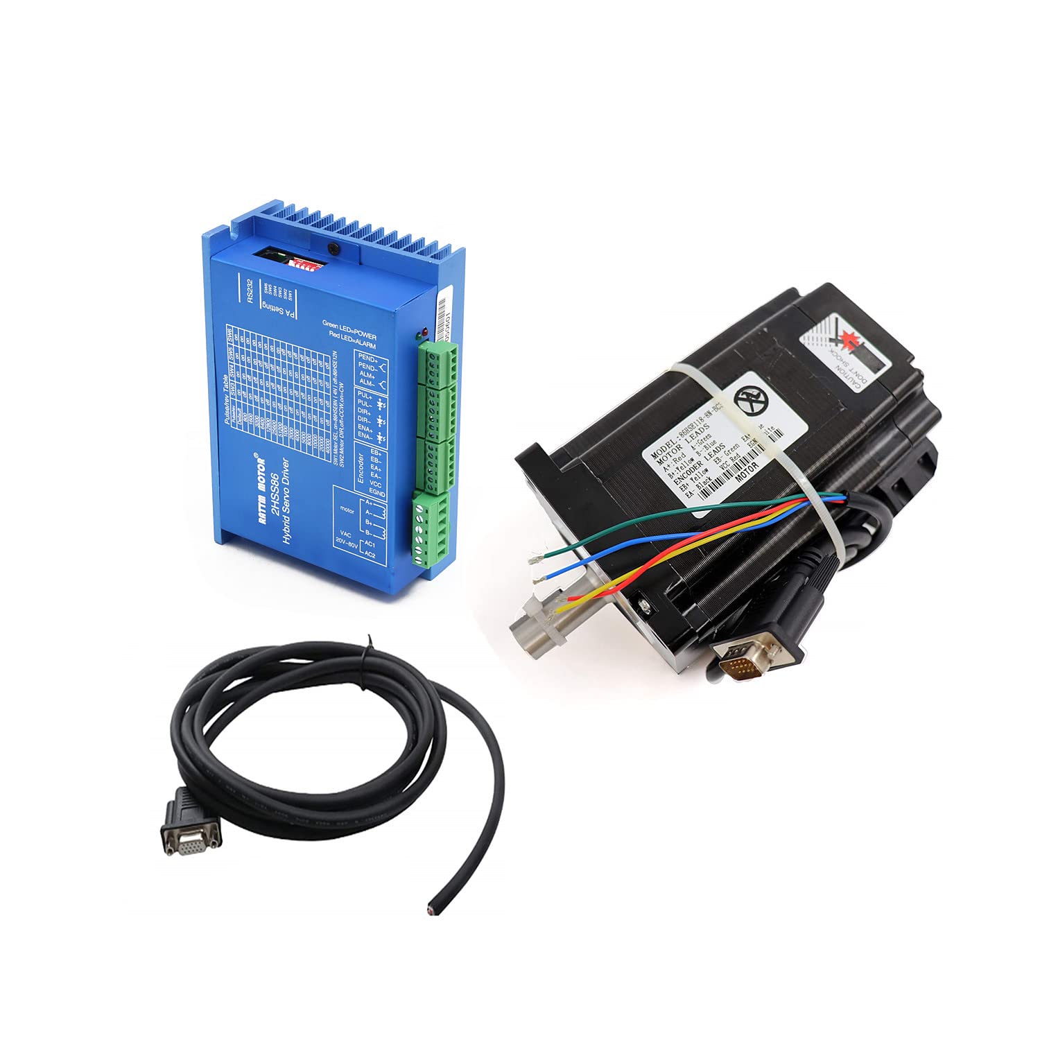 RATTMMOTOR Hybrid 2-Phase 2HSS86 Servo Motor Driver Controller Kit for CNC Router
| RATTMMOTOR 8Nm Nema34 Closed Loop S