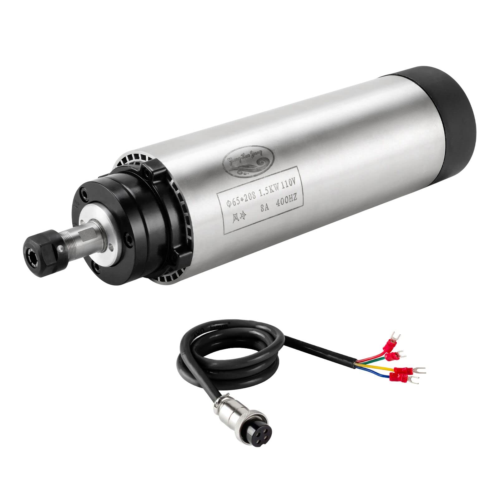 CNC Motor 110V 1.5KW Air Cooled Spindle for CNC Router Machine
| 1.5KW Air Cooled CNC Spindle Motor 65mm 4 Bearings 240