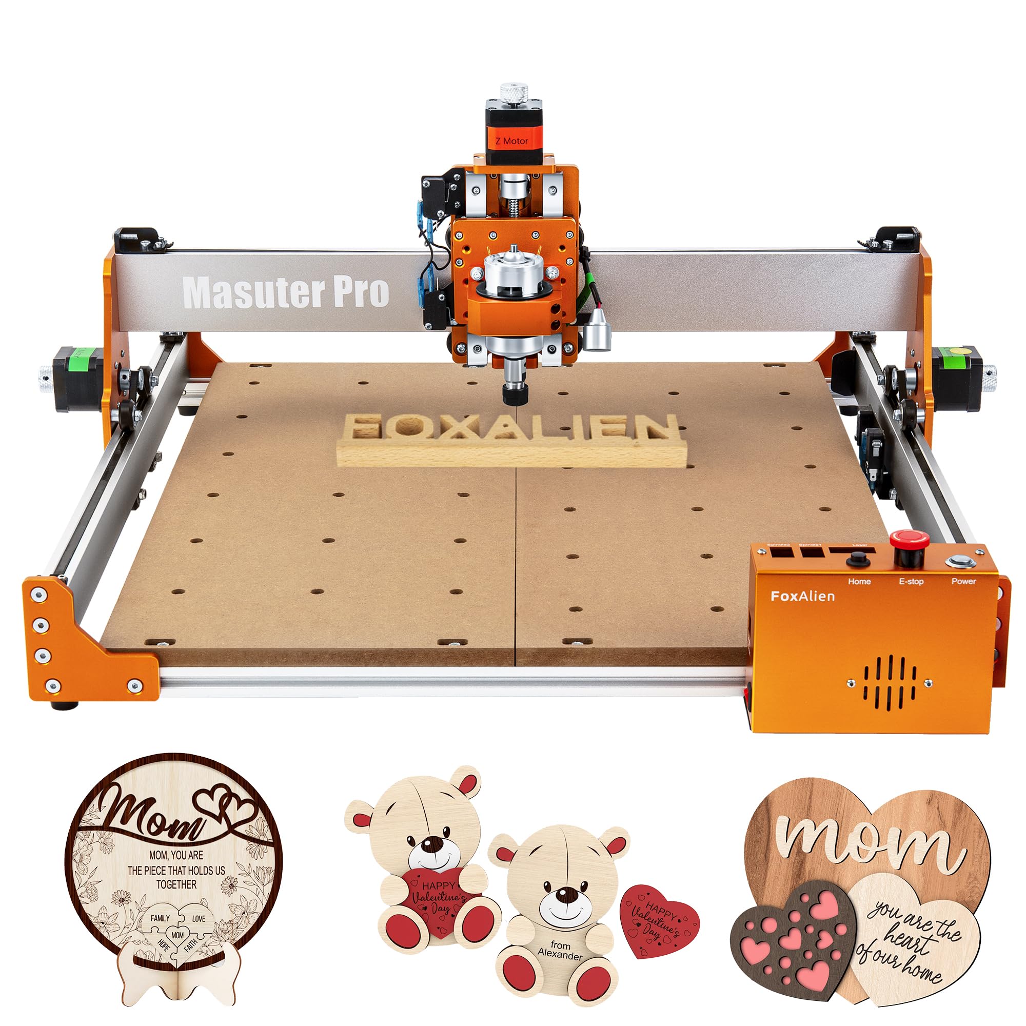 FoxAlien Master Pro CNC Router Machine - Upgraded 3-Axis Metal Milling Machine for Wood and Acrylic Cutting
| FoxAlien