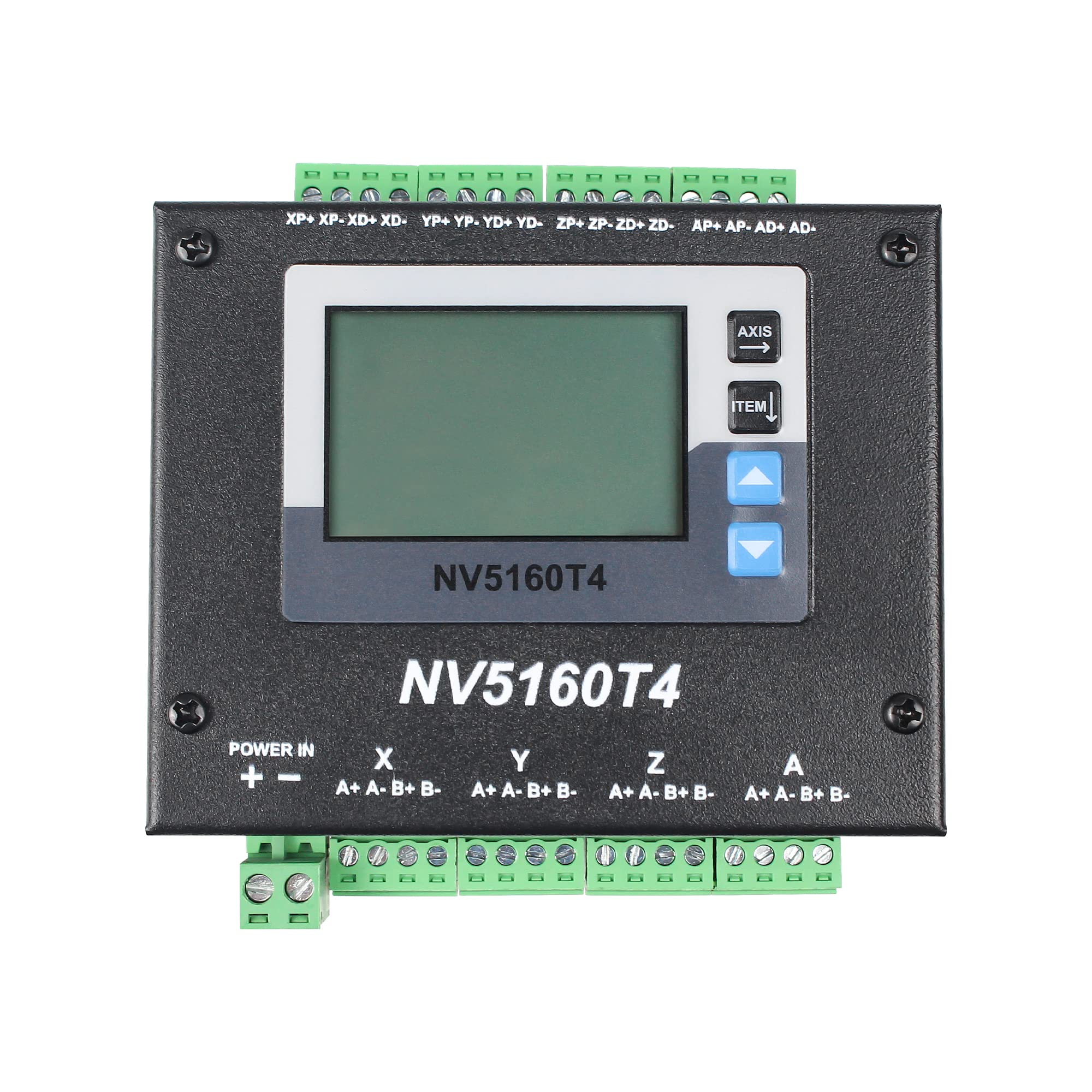RATTMMOTOR 4-Axis Stepper Motor Driver NV5160T4 Pulse/Direction Controller 12-48VDC Max 6A 256 Micro-Step Resolutions fo